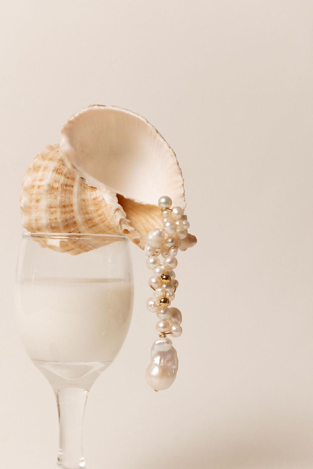 Boucles longues Max en perles