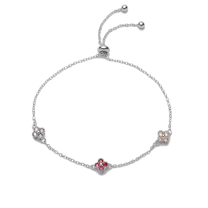 Bracelet doré avec zirconia ajustable